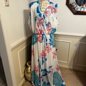 Floral Sleeveless Maxi Dress